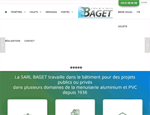 Tablet Screenshot of ets-baget.fr